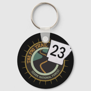 Pig Trail Highway 23 Arkansas Biker Road  Key Ring