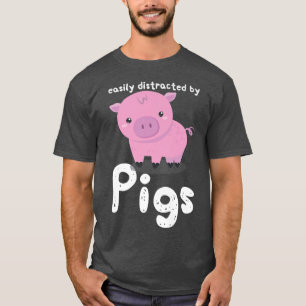 Pig Tshirts For Men Swine Pink Piggy Pork Women Pi