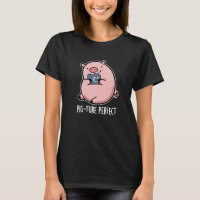 Pig-ture Perfect Funny Photography Pig Pun Dark BG
