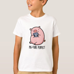 Pig-ture Perfect Funny Photography Pig Pun T-Shirt
