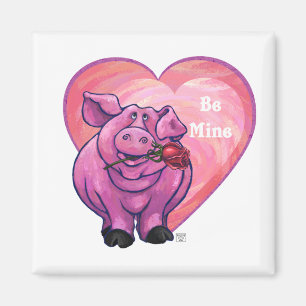 Pig Valentine's Day Magnet