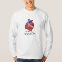 Pig Valve Heart Haiku Art Cotton Shirt- Kevin Shea