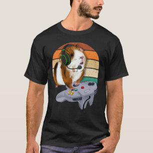 Pig Video Game Wildlife Animal Gift Guinea Pig Gam T-Shirt