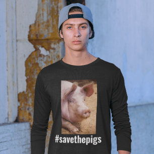PIG VIGILS, VEGAN SAVE THE PIGS TEES