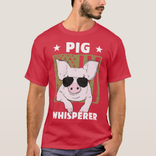 Pig Whisperer Pig Design For Men Hog Farmer T-Shirt