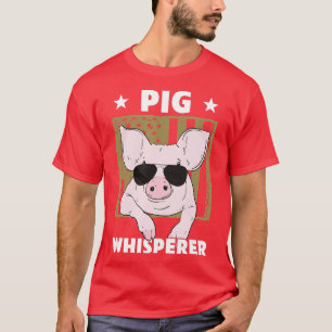 Pig Whisperer Pig Design For Men Hog Farmer T-Shirt