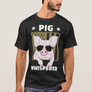 Pig Whisperer Pig Design For Men Hog Farmer T-Shirt