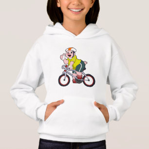Pig with Bicycle & Helmet