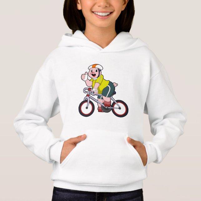 Pig with Bicycle & Helmet (Front)