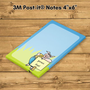 Pig with Sign Post-it Notes