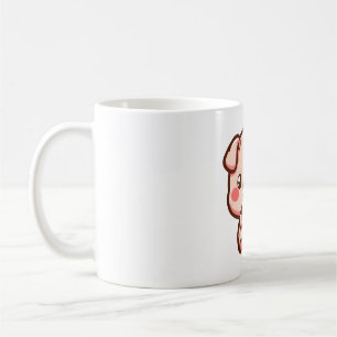 Pig with Strawberry Coffee Mug