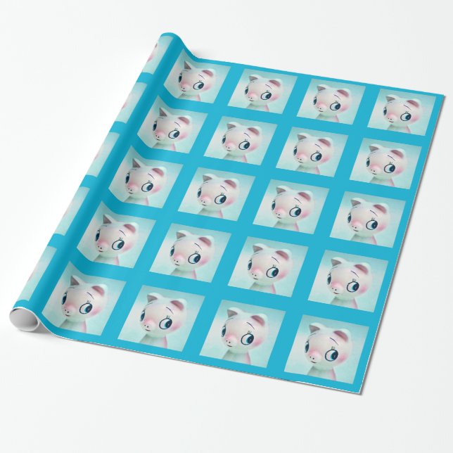 Pig Wrapping Paper (Unrolled)