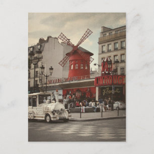 Pigalle District Paris Cabaret Postcard