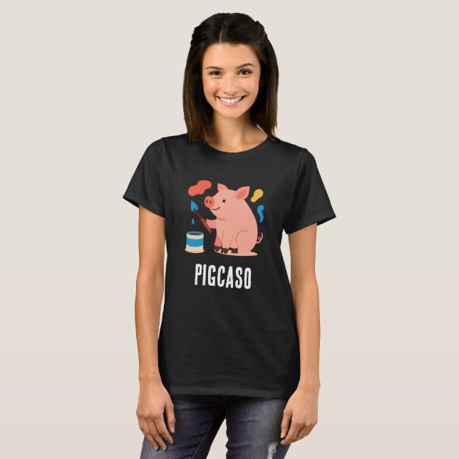 Pigcaso Punny Tshirt (Front Full)