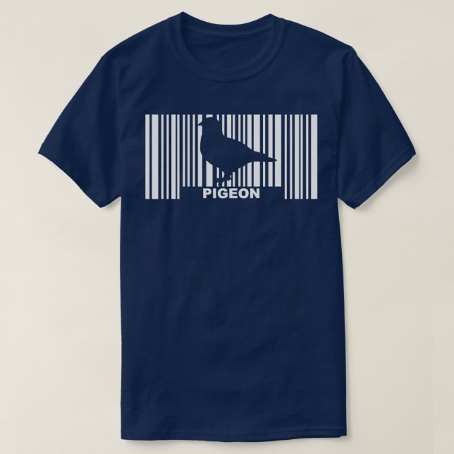 Pigeon Barcode 2 T-Shirt (Design Front)