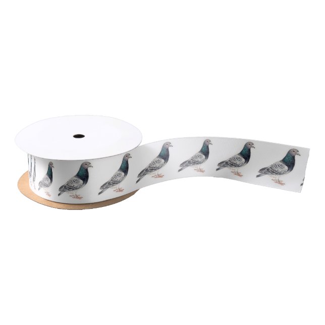 Pigeon Bird Art Ribbon Satin Ribbon (Spool)