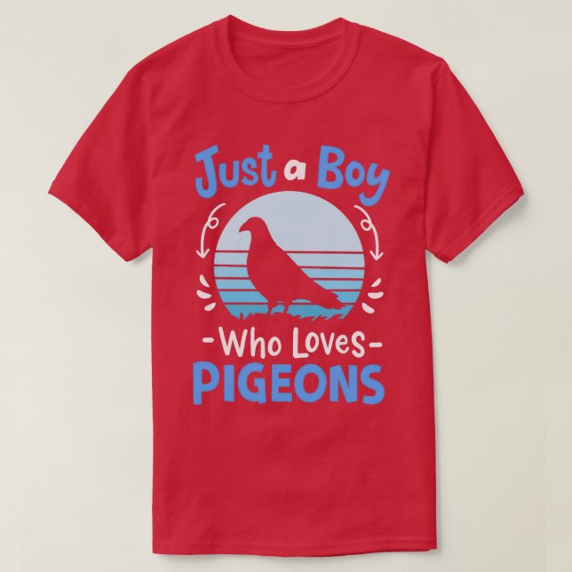 Pigeon Bird Lover Retro T-Shirt (Design Front)