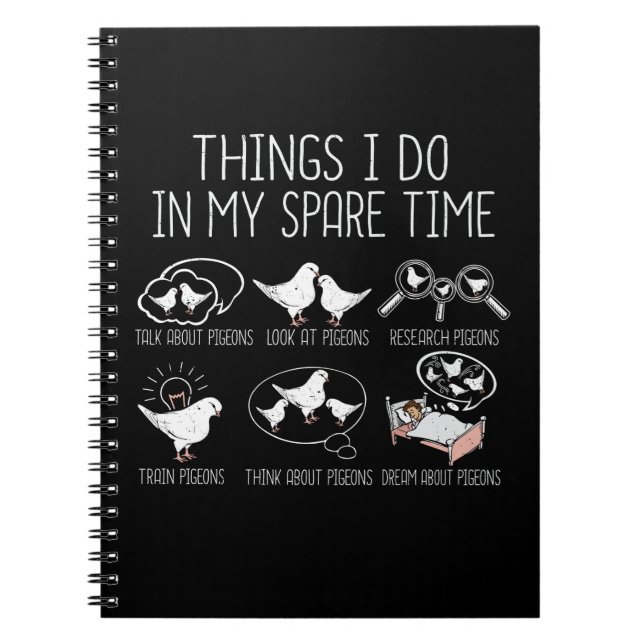 Pigeon Breeding Pigeon Racing Gift Men King Pigeon Notebook (Front)