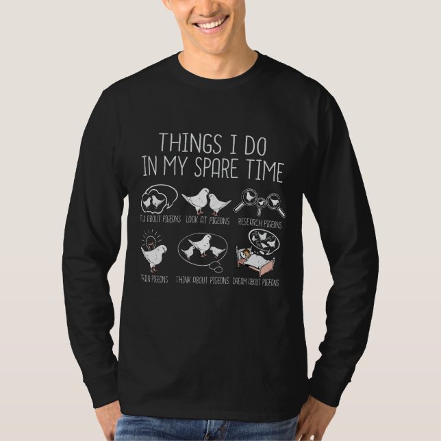 Pigeon Breeding Pigeon Racing Gift Men King Pigeon T-Shirt (Front)