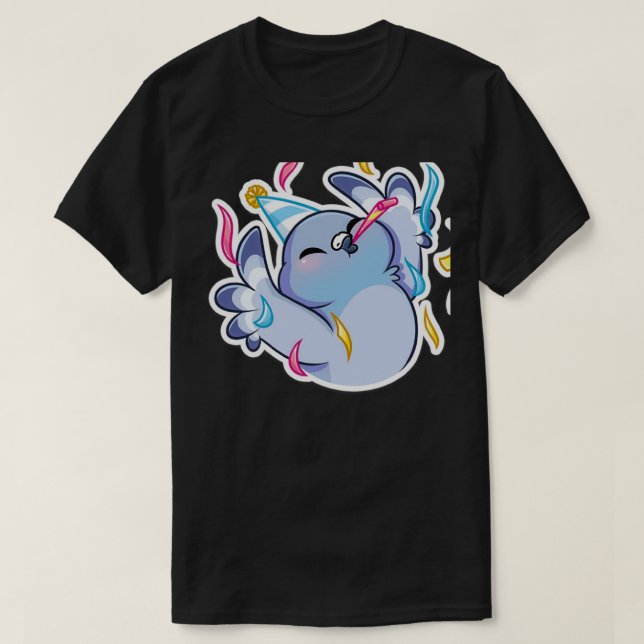 Pigeon Celebrating 2 T-Shirt (Design Front)