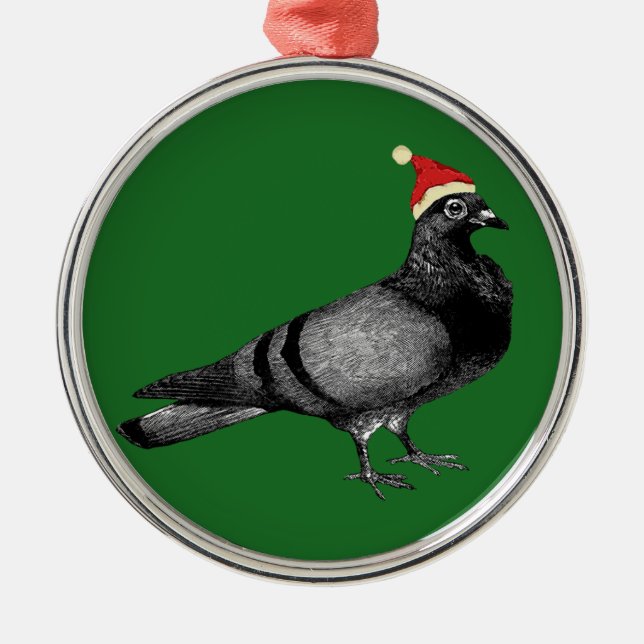 pigeon christmas metal tree decoration (Front)