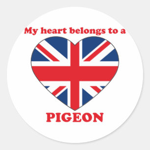 Pigeon Classic Round Sticker