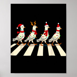 Pigeon Crossing Road Xmas Poster