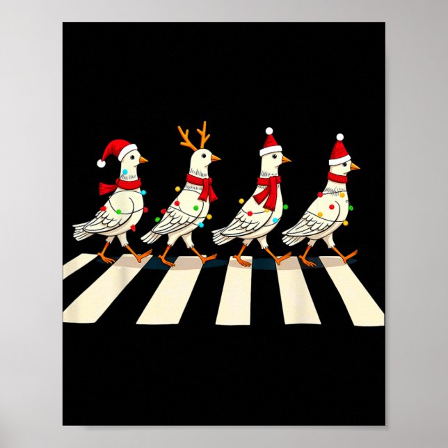 Pigeon Crossing Road Xmas  Poster (Front)