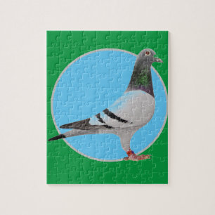 pigeon design jigsaw puzzle. puzzle
