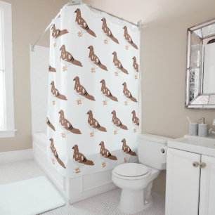 Pigeon Design Shower Curtain