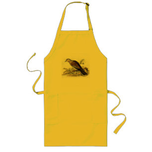 Pigeon Dove Streptopelia Painting Nature Birds Art Long Apron