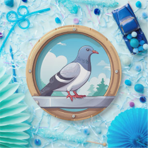 Pigeon Fancier Paper Plate