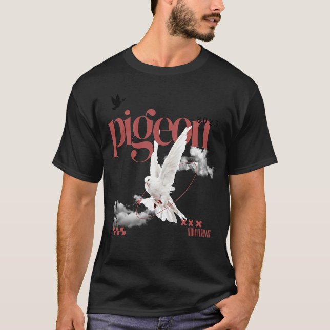 Pigeon Flight Graphic Tee (Front)