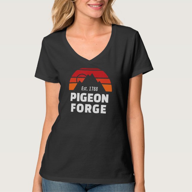 Pigeon Forge Mountains Sunset T-Shirt (Front)