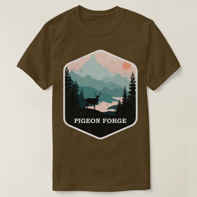Pigeon Forge Souvenir Great Smoky Mountains Tennes T-Shirt (Design Front)