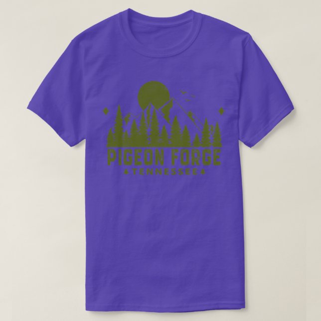 Pigeon Forge Tennessee Mountain Souvenir T-Shirt (Design Front)