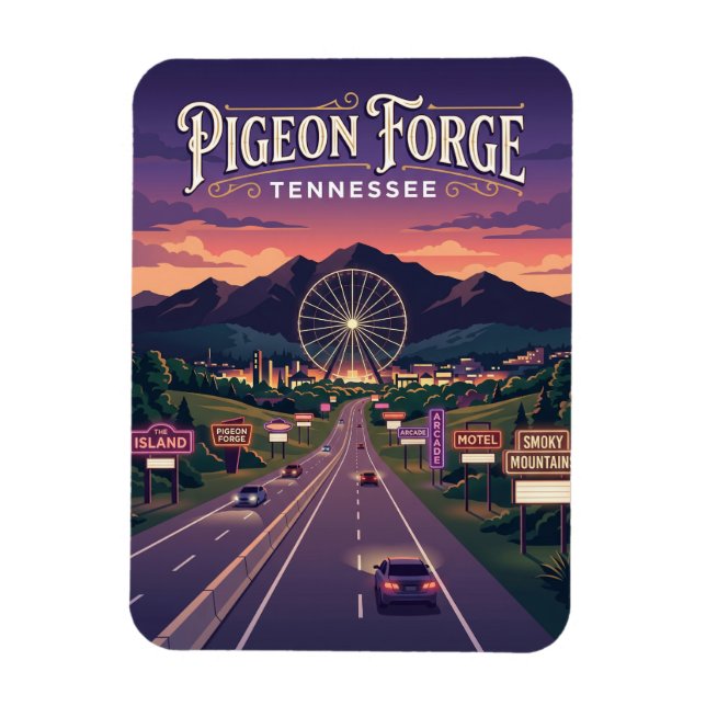 Pigeon Forge USA Magnet (Vertical)