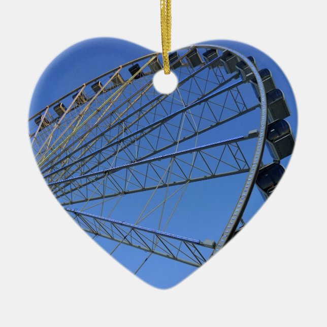 Pigeon Forge Wheel Ceramic Tree Decoration (Front)