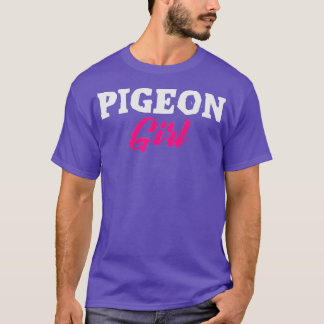 Pigeon Girl Girls Pigeons Birds Bird Animals T-Shirt