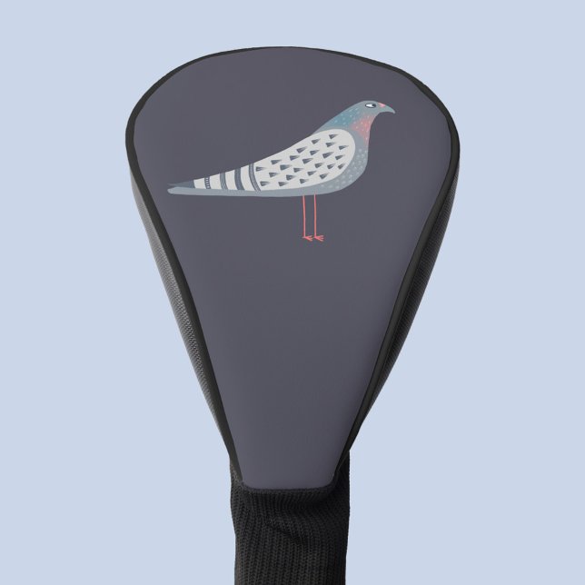 Pigeon Golf Head Cover (Fun pigeon bird golf head cover)