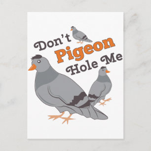 Pigeon Hole Me Postcard