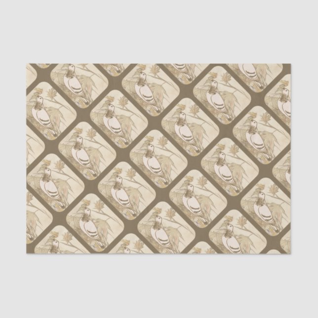 Pigeon In the Woods Tissue Paper (Front)