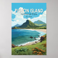 Pigeon Island National Park Saint Lucia Travel Art