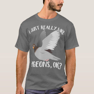 Pigeon Lover Funny Flying Rat Bird Lover Birder T-Shirt