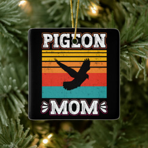 Pigeon Mum Bird Fly Animal Cute Pigeon Birds Retro Ceramic Ornament