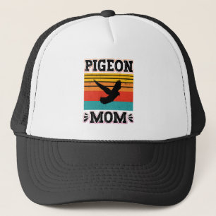 Pigeon Mum Bird Fly Animal Cute Pigeon Birds Retro Trucker Hat