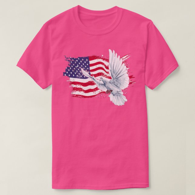 Pigeon Patriotic 2 T-Shirt (Design Front)