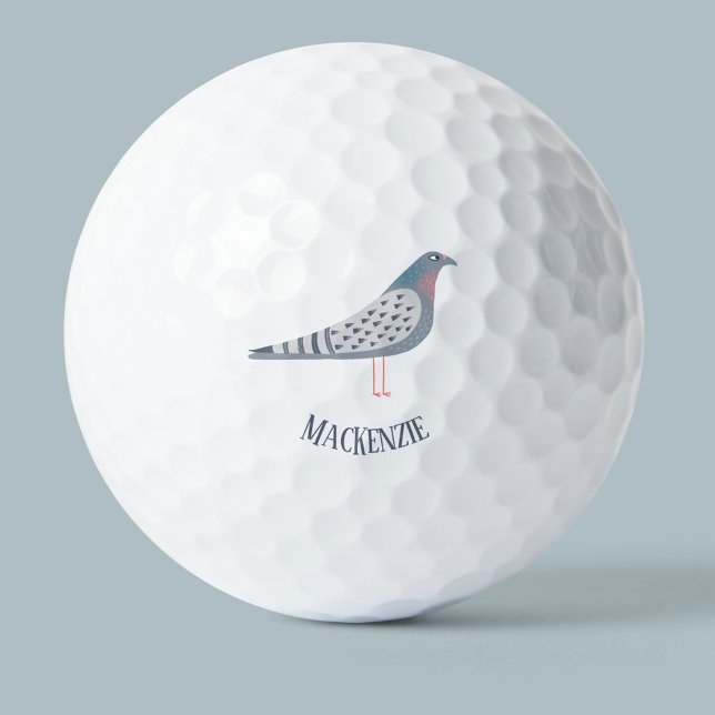 Pigeon Personalised Golf Balls (Creator Uploaded)