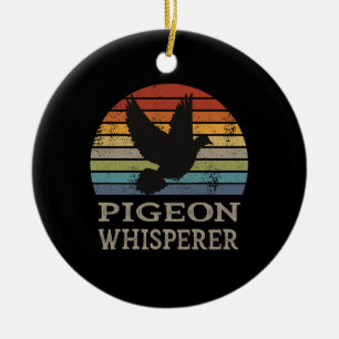 Pigeon - Pigeon Whisperer Ceramic Tree Decoration