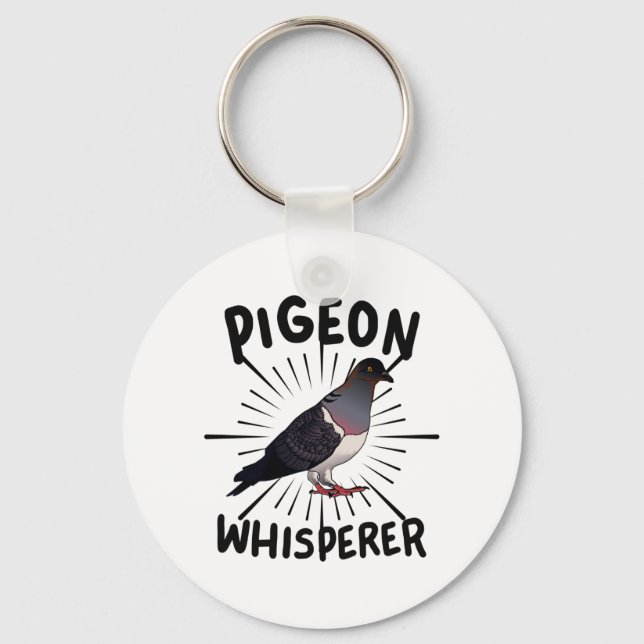Pigeon - Pigeon Whisperer Key Ring (Front)